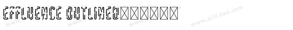 Effluence Outlined字体转换